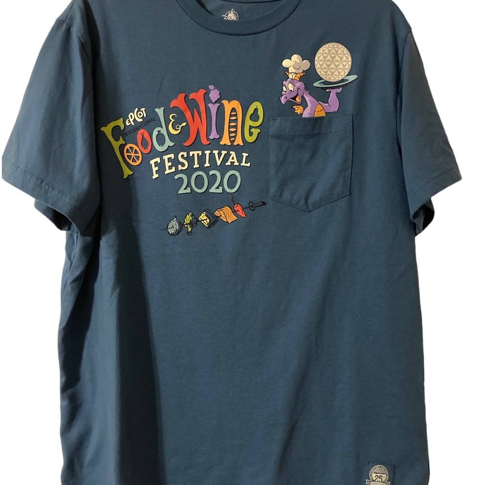 Disney Epcot 2020 Food & Wine Festival T-Shirt Sz Large Purple Dragon